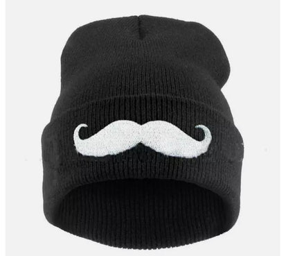 MOUSTACHE knitted beanie