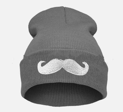 MOUSTACHE knitted beanie