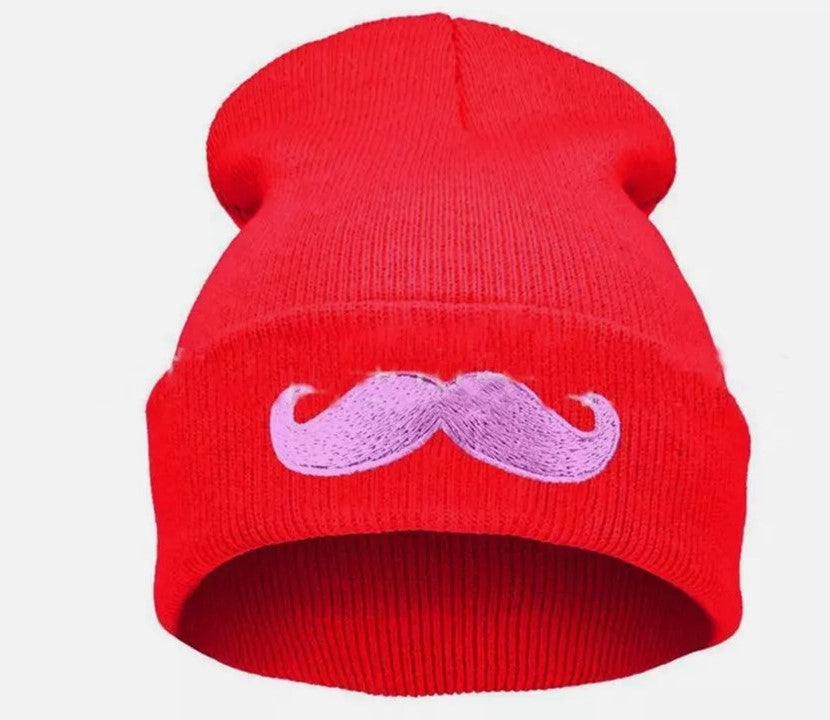 MOUSTACHE knitted beanie