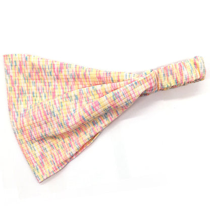 Multi-coloured thin bandanna headband