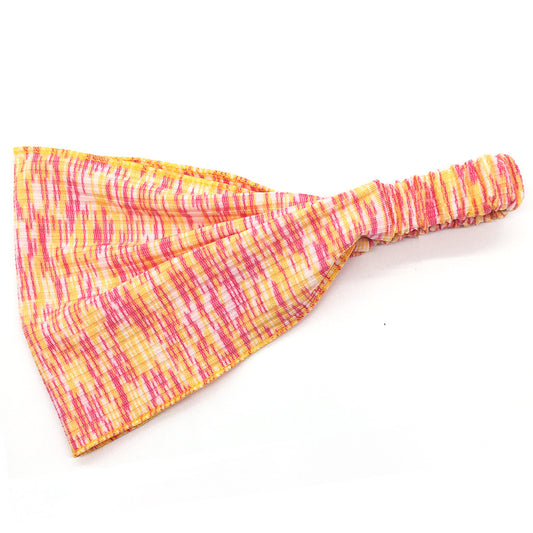 Multi-coloured thin bandanna headband