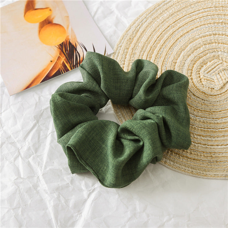 Lois fabric plain scrunchies