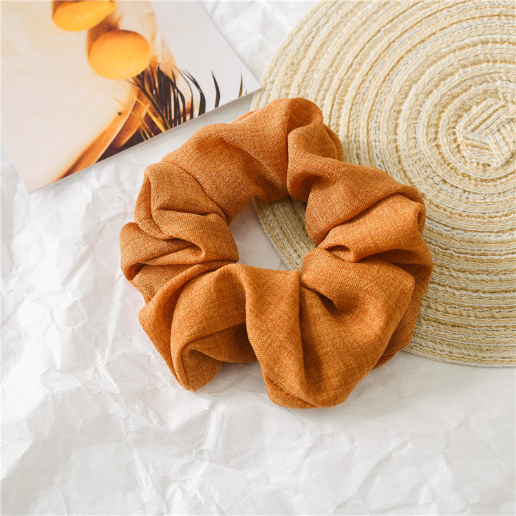 Lois fabric plain scrunchies