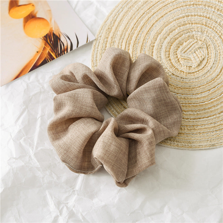 Lois fabric plain scrunchies