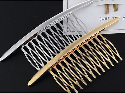 Metal bar hair comb
