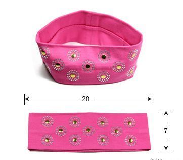 Studded cotton loop hair band