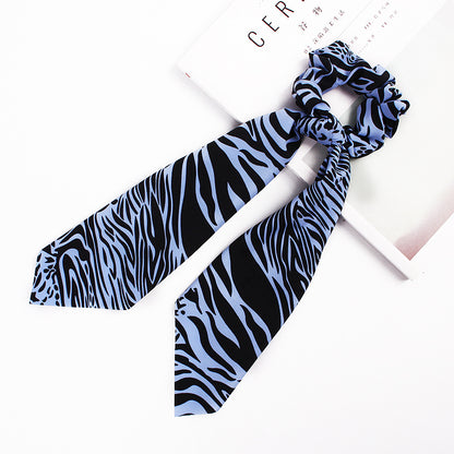 Zebra chiffon scrunchies with scarf