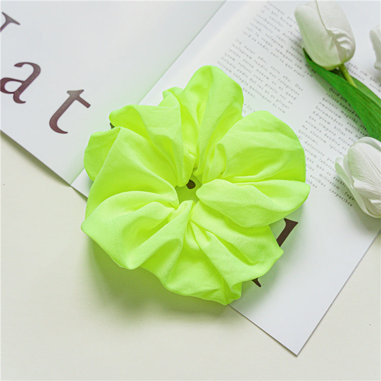 Extra-large chiffon scrunchies in bright colours