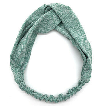 Twist-coloured elastic turban headband