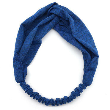 Twist-coloured elastic turban headband