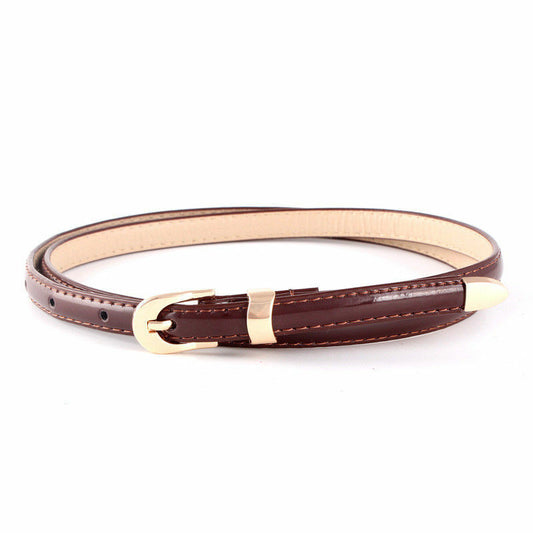 Solid colour thin belt