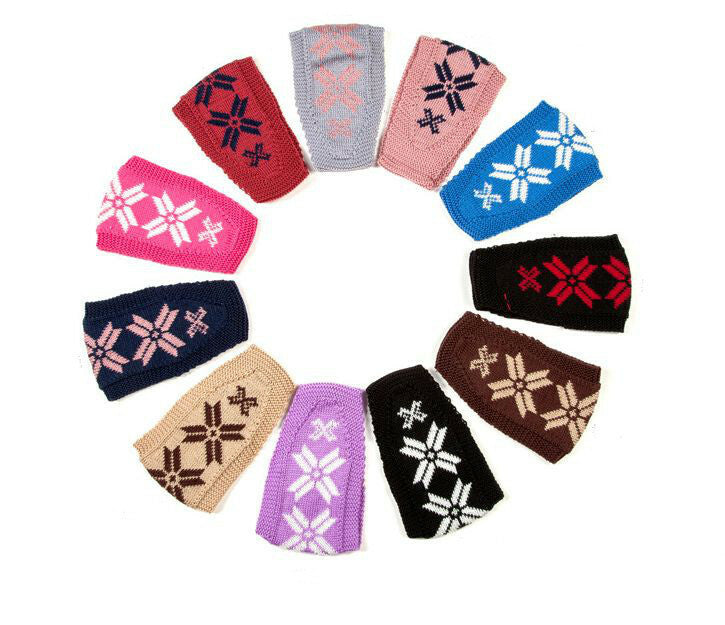 Mix of patterned crochet headbands