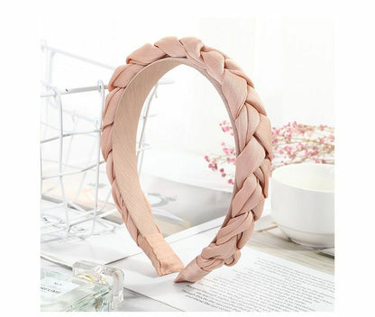 Chiffon braided top head band