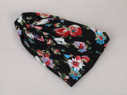 2-way floral bandanna headband
