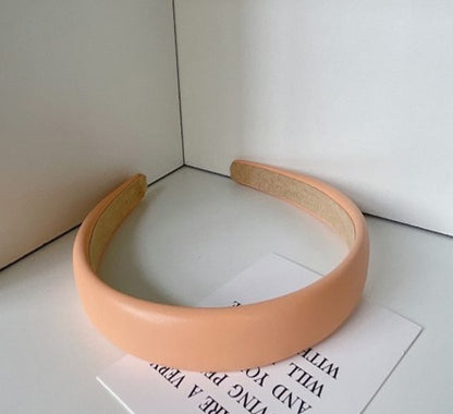 3cm wide padded leather headband