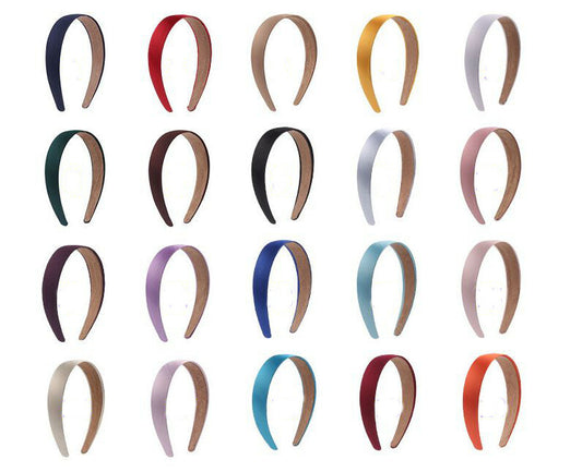 Bulk 2.8cm satin headband-30 Pieces