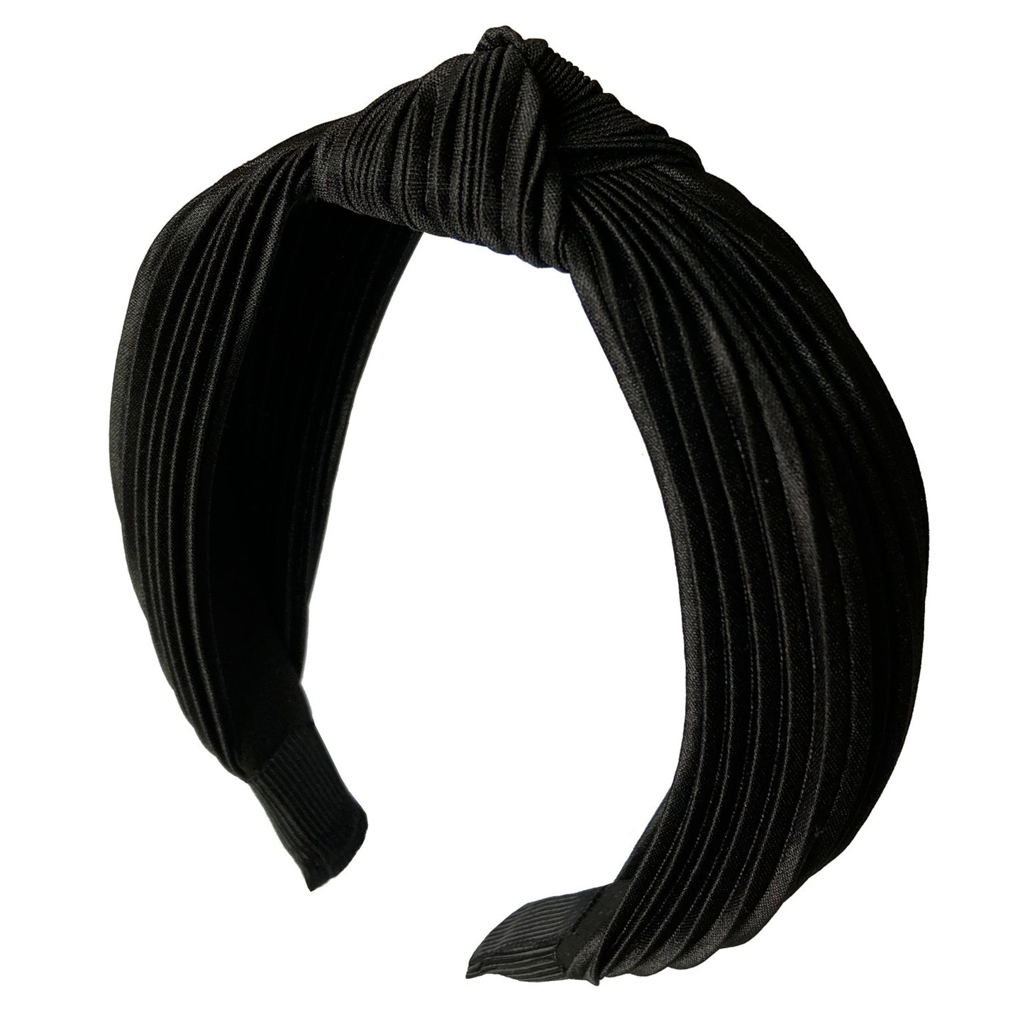 Pleated knotted headband