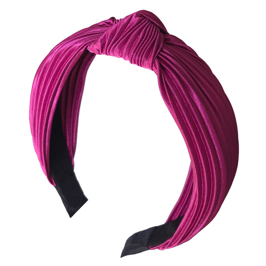 Pleated knotted headband