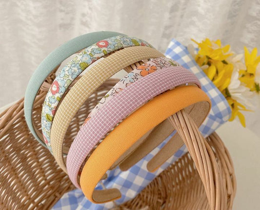 Slim cotton headband in assorted printings