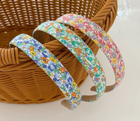 Cotton headband in floral prints