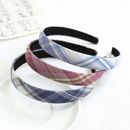 2cm-wide scotch plaids headband