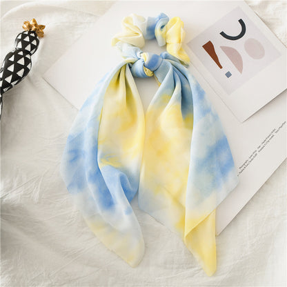 Tie-Dye prints scrunchies with scarf