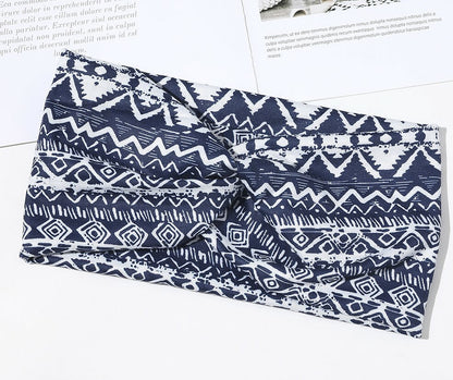 2-way stretch headband in multi-coloured printings