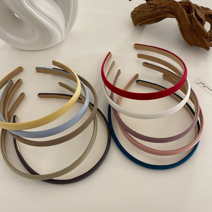 Bulk 1cm wide satin headband 10-40 pieces