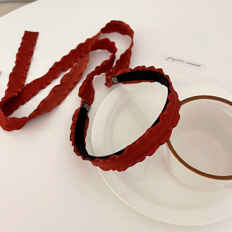 Chiffon ribbon headband with long tails
