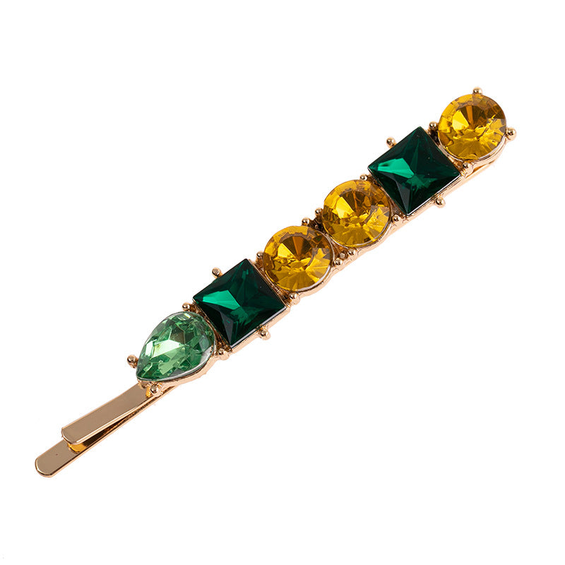 Multicolour rhinestones hair slide