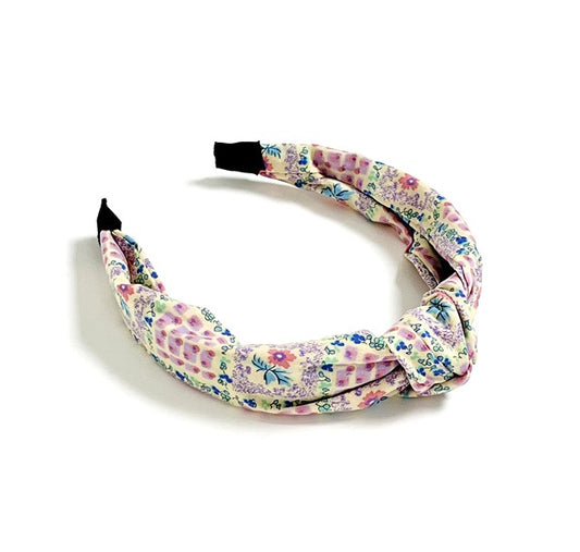Floral knotted headband