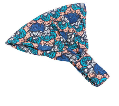Super wide multi-coloured bandanna headband