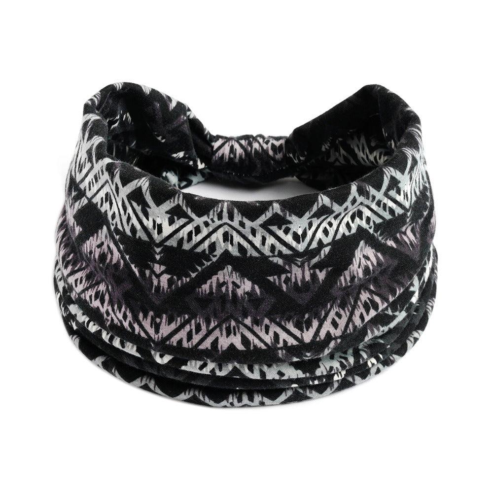 2-way multi-coloured bandanna headband