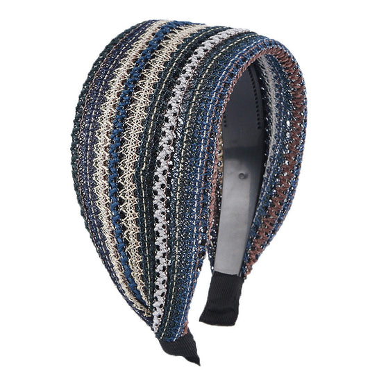 8cm wide stitched lace headband