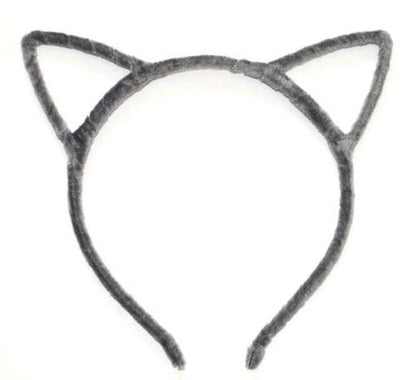 Velvet cat ears headband