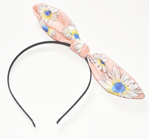 Chiffon flowers bow knot headband