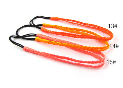 Double-wrap braided elastic head band