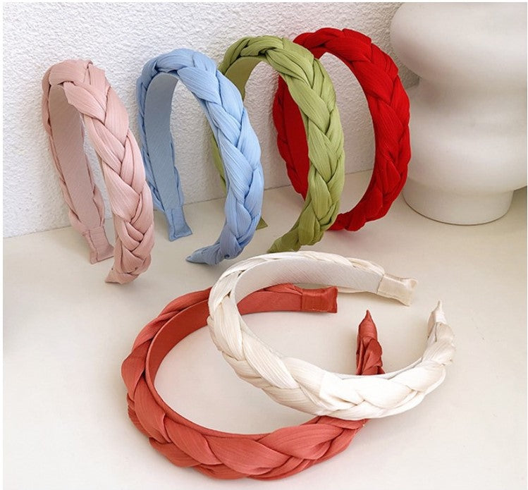 Chiffon braided top head band