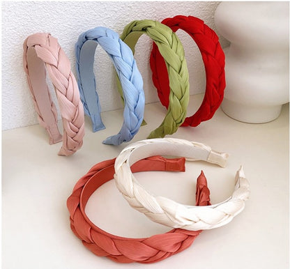 Chiffon braided top head band