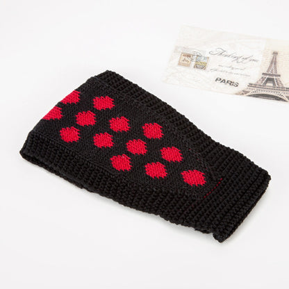 Lovely dots crochet headband