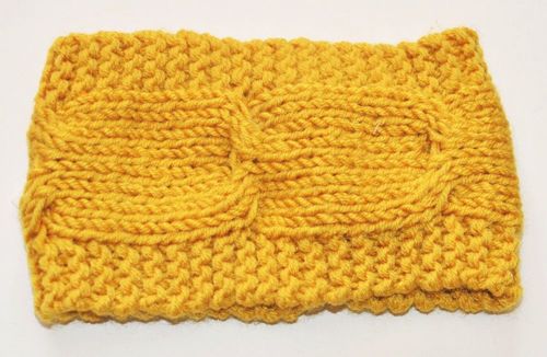 Loop crochet headband