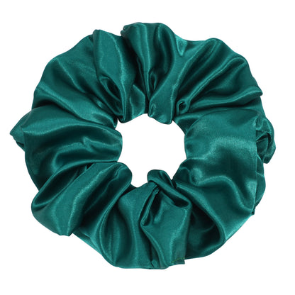 Large glossy satin scrunchies