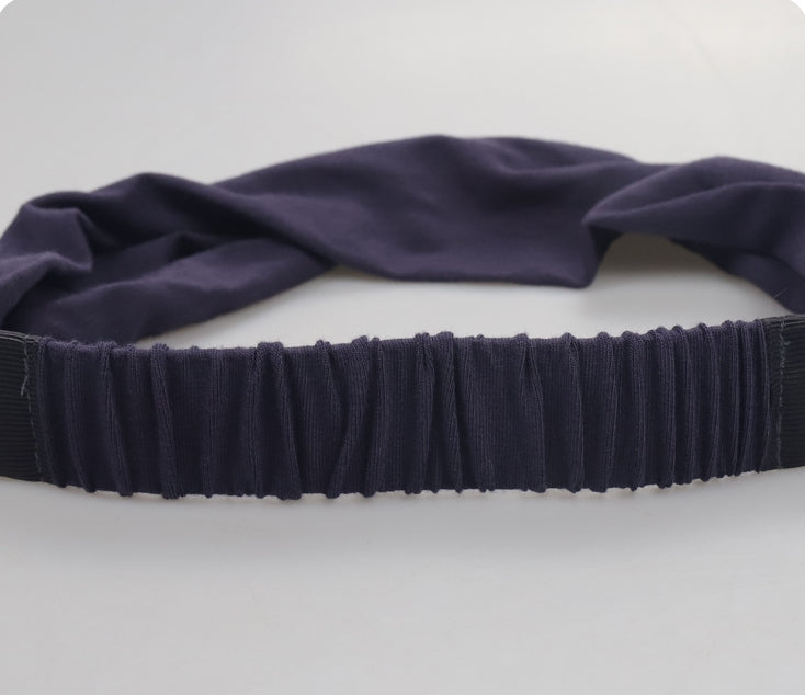 Jersey cotton sporty elastic bandanna hair band