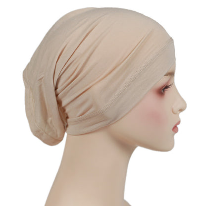 Jersey cotton tube hair cap