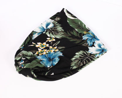 Twisted turban headband in tropical print