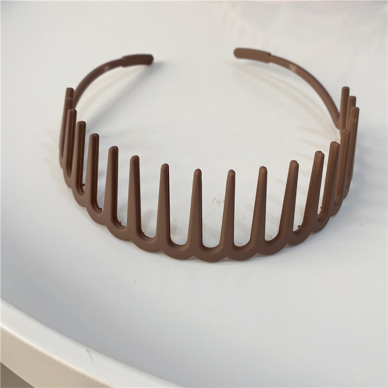 Acrylic headband with long teeth