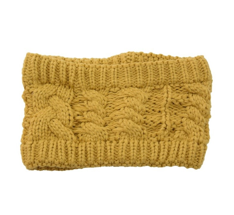 Thick loop crochet headband
