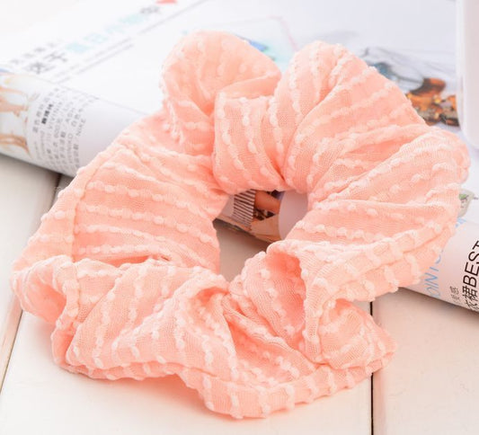 Sheer organza solid scrunchies