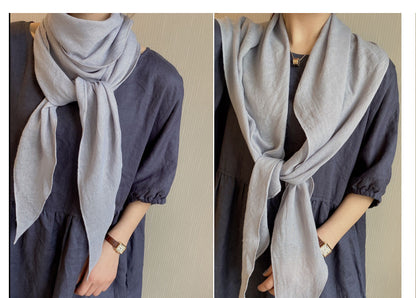 Plain square scarf