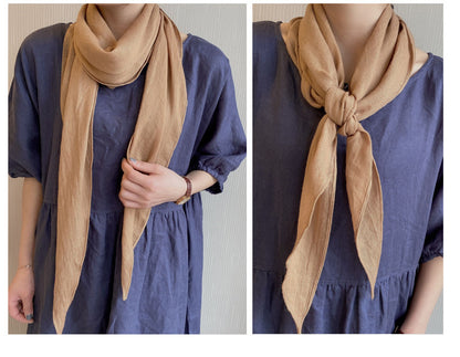 Plain square scarf